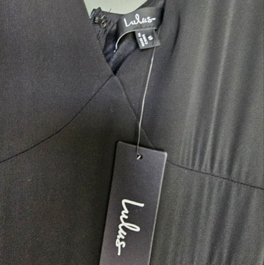 Lulus Tier Elegance Black Long Sleeve Tiered Maxi Dress, Size Small, NWT! - Picture 7 of 10